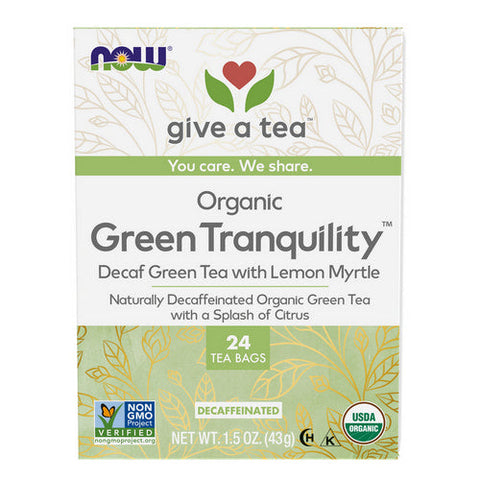 Now Foods, Organic Green Tranquility Tea, 24 Bags Now Foods