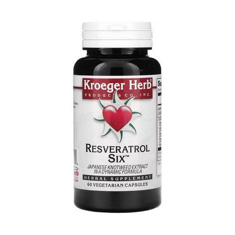 Kroeger Herb, Resveratrol Six, 60 CAPS Kroeger Herb