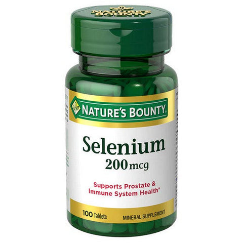 Nature's Bounty, Selenium, 200 Mcg, 100 Tablets Nature's Bounty