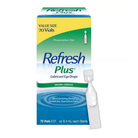 Refresh, Plus Lubricant Eye Drops Original Strength, 70 Count Refresh