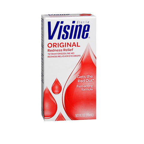 J & J Sales Logistics Co, Visine Original Redness Reliever Eye Drops, 0.5 oz Visine