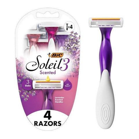 Bic, Soleil Twilight Triple Blade Disposable Shavers For Women, 4 each Bic