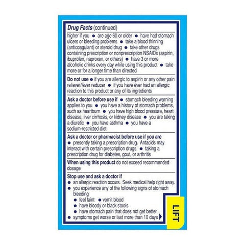 Alka-Seltzer, Buffered Aspirin Pain Reliever Fever Reducer Effervescent Tablets Original, 12 tabs Alka-Seltzer