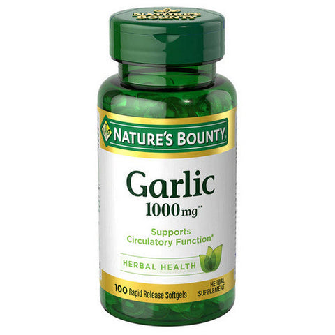 Nature's Bounty, Natures Bounty Odorless Garlic, 1000 mg, 100 caps Nature's Bounty