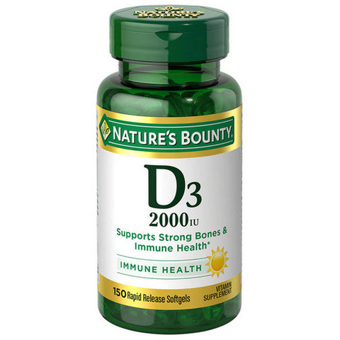 Nature's Bounty, Super Strength D3, 2000 IU, 150 Count Nature's Bounty
