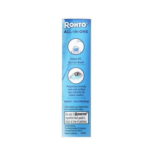 Rohto, Cooling Eye Drops All In One, 0.4 Oz