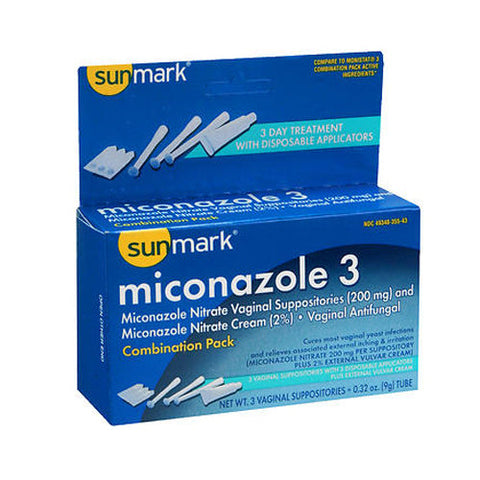 Sunmark, Miconazole 3 Vaginal Antifungal Disposable Applicators, 0.32 oz Sunmark