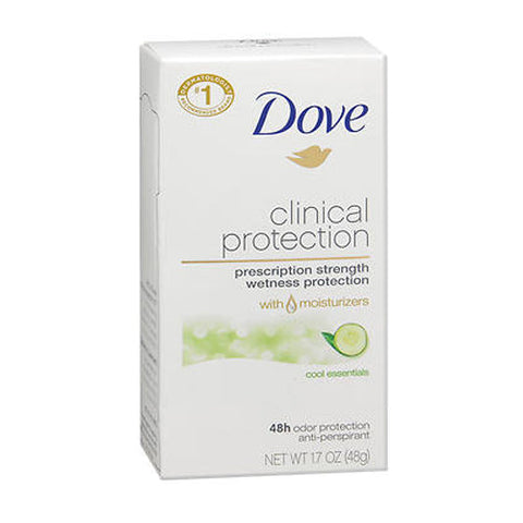 Dove, Clinical Protection Antiperspirant And Deodorant Solid Cool Essentials, cool essentials 1.7 Oz Dove