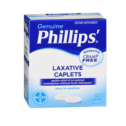 Bayer, Phillips Cramp-Free Laxative Caplets, Box Of 24 Phillips