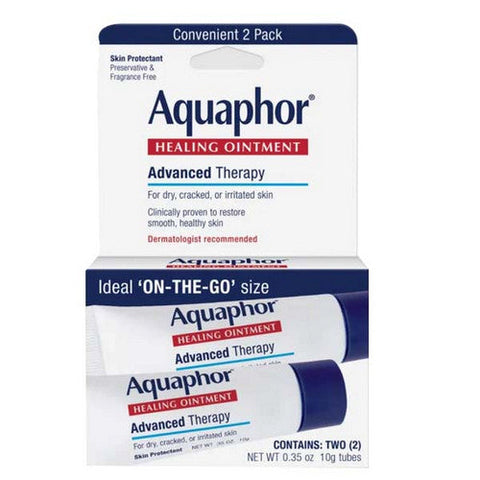 Aquaphor, Healing Skin Advanced Therapy Unscented Ointment, 0.35 Oz (Count Of 2)