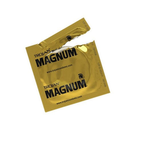 Trojan, Magnum Lubricated Latex Condoms, Box Of 12 Trojan