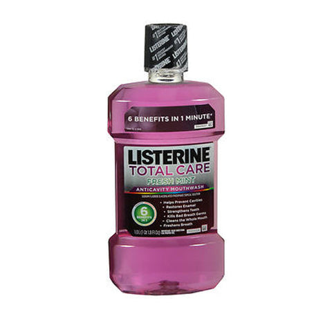Listerine, Total Care Anticavity Fluoride Mouthwash Fresh Mint, 1000 Ml Listerine