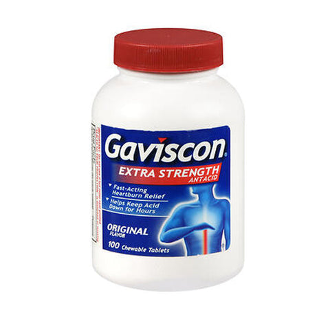 Abreva, Gaviscon Chewable Tablets Extra Strength, Original Flavor 100 tabs