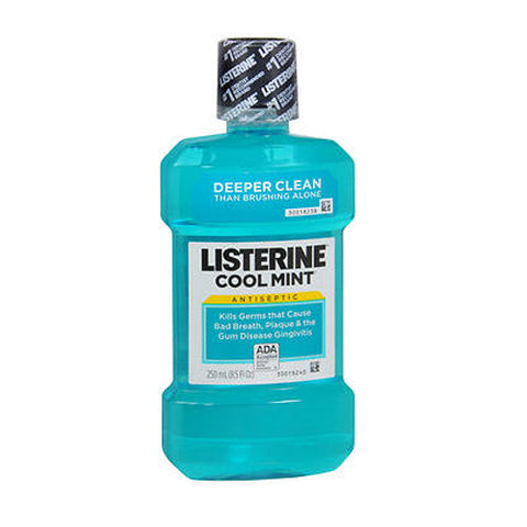 Listerine, Antiseptic Mouthwash Cool Mint, 250 Ml Listerine