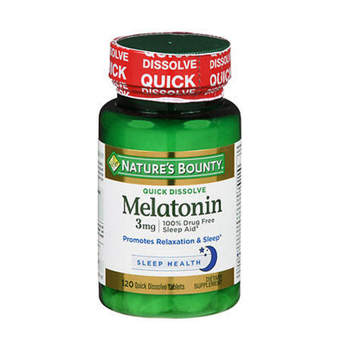 Nature's Bounty, Quick Dissolve Melatonin, 3 mg, 120 tabs Nature's Bounty